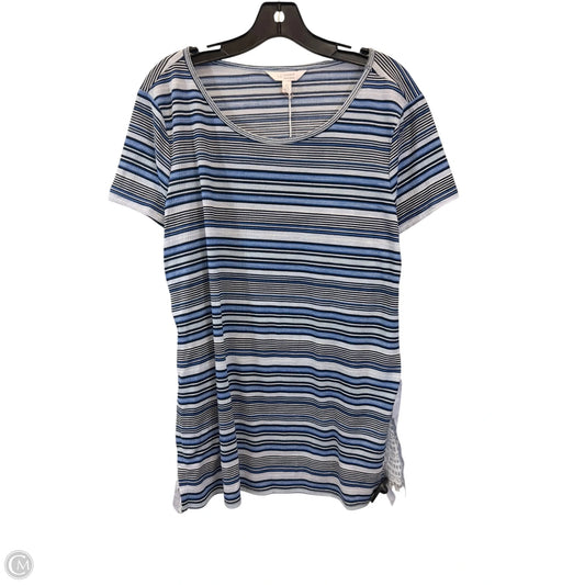 Top Short Sleeve By Lc Lauren Conrad In Striped Pattern, Size: Xl
