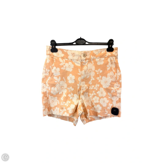 Shorts By Jachs Girlfirend In Orange & White, Size: M