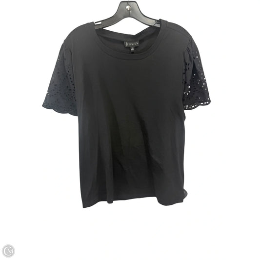 Top Short Sleeve By Bobeau In Black, Size: Xl