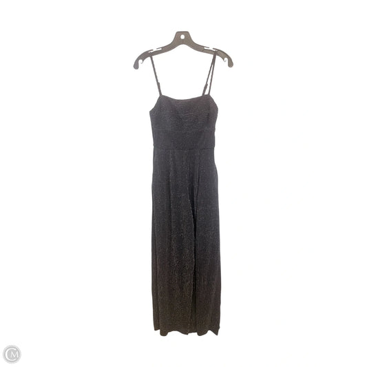 Jumpsuit By Francesca's In Black & Silver, Size: Xs