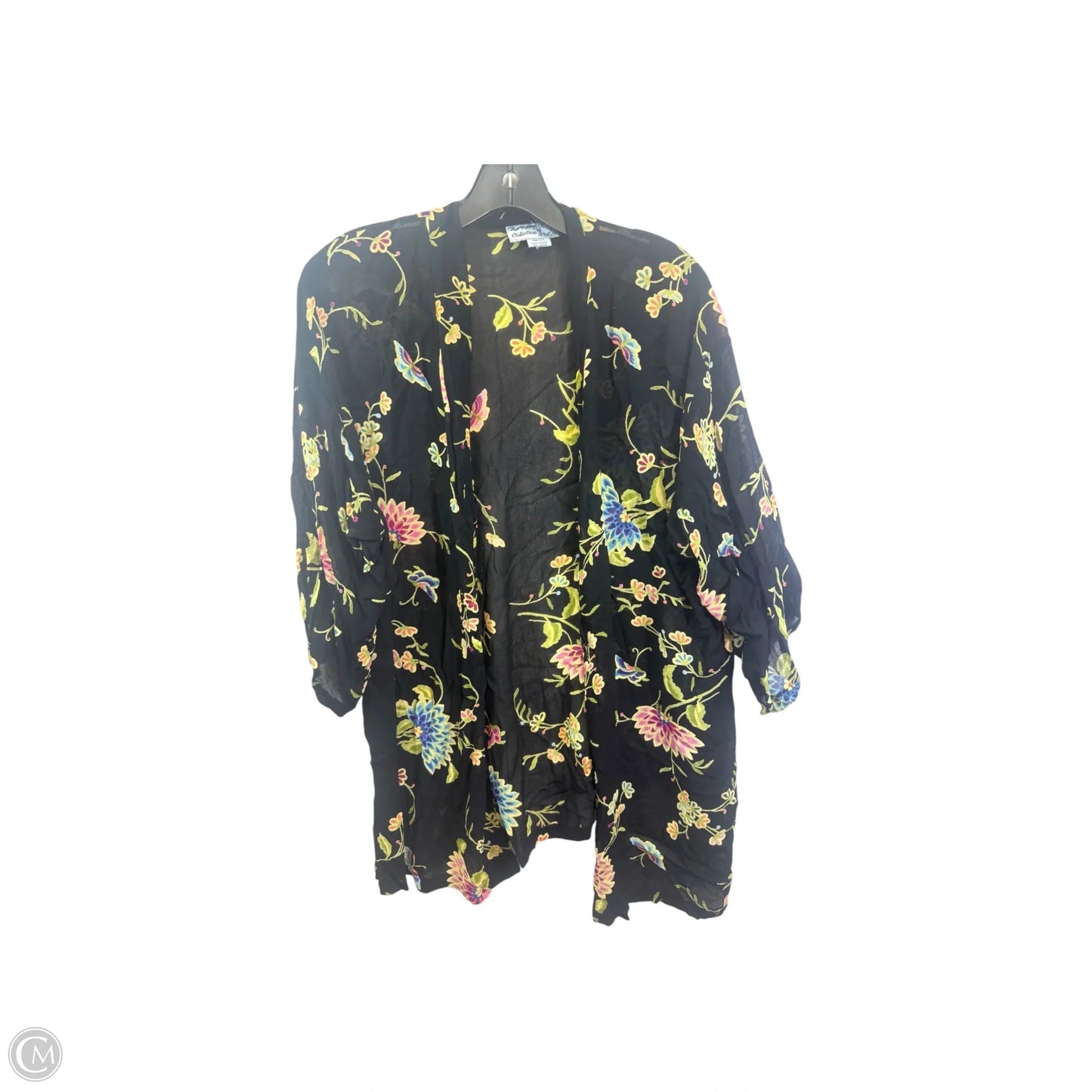 Kimono By All That Glitters In Floral Print, Size: Osfm