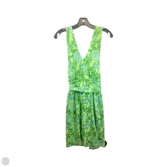 Dress Designer By Lilly Pulitzer In Blue & Green, Size: L