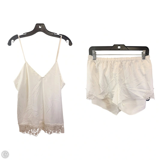 Pajamas 2pc By Flora Nikrooz In White, Size: L