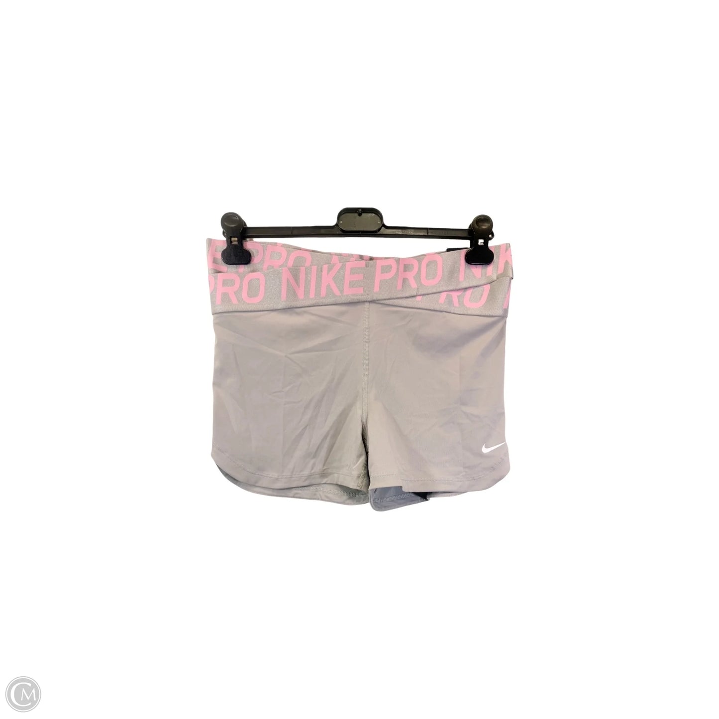 Athletic Shorts By Nike In Grey & Pink, Size: Xl