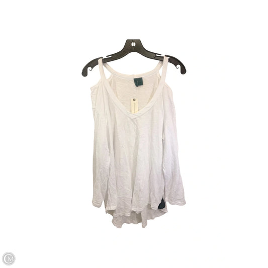 Top 3/4 Sleeve By Left Of Center In White, Size: Xl