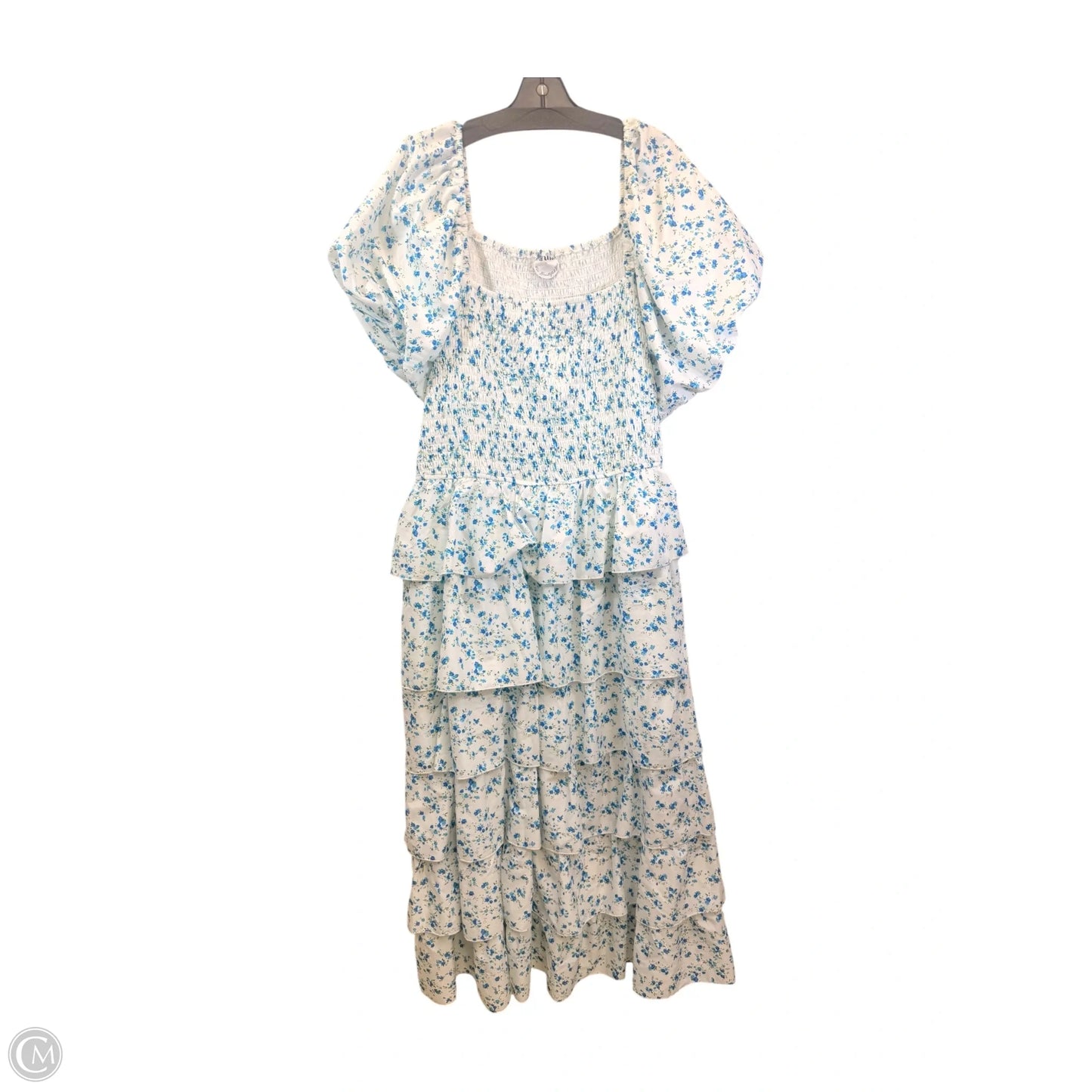 Dress Casual Maxi By Arula In Blue & White, Size: 2x