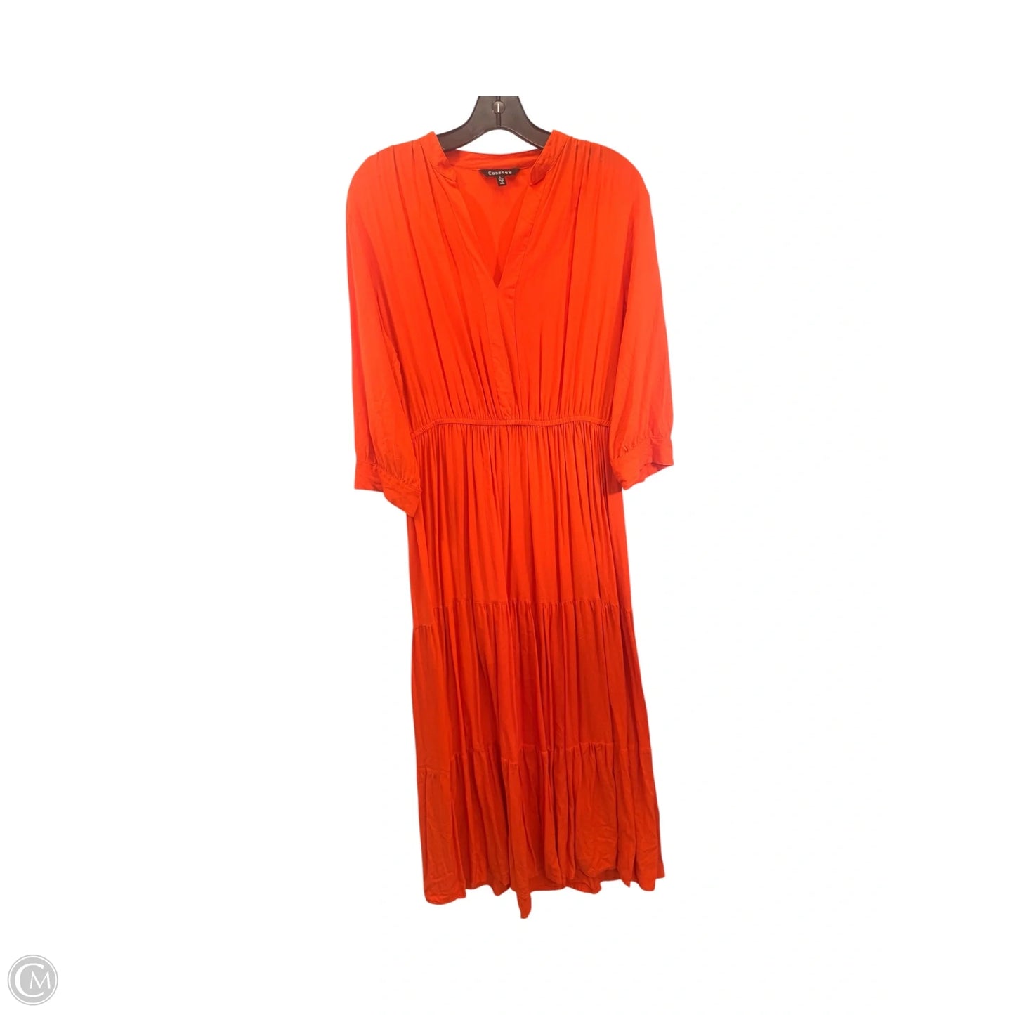 Dress Casual Maxi By Cassees In Orange, Size: L