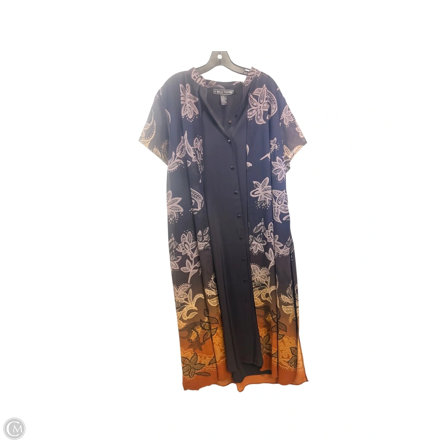 Dress Casual Maxi By A Wild Thyme In Purple, Size: 2x