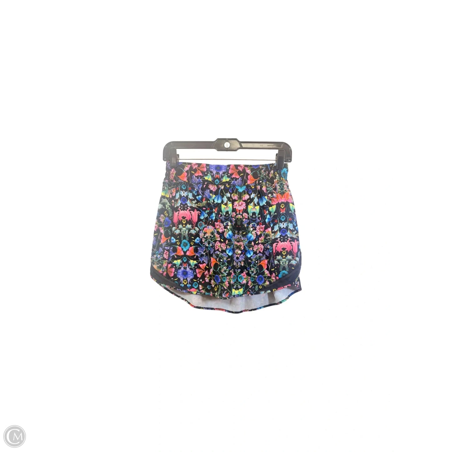 Athletic Skort By Lululemon In Floral Print, Size: 8