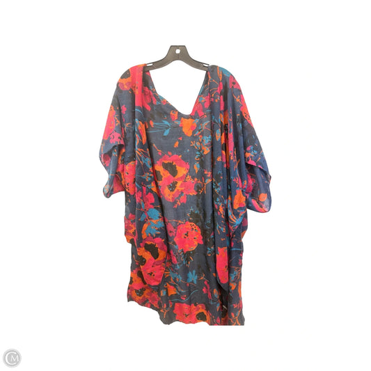 Kimono By Just Be In Blue & Orange, Size: Osfm
