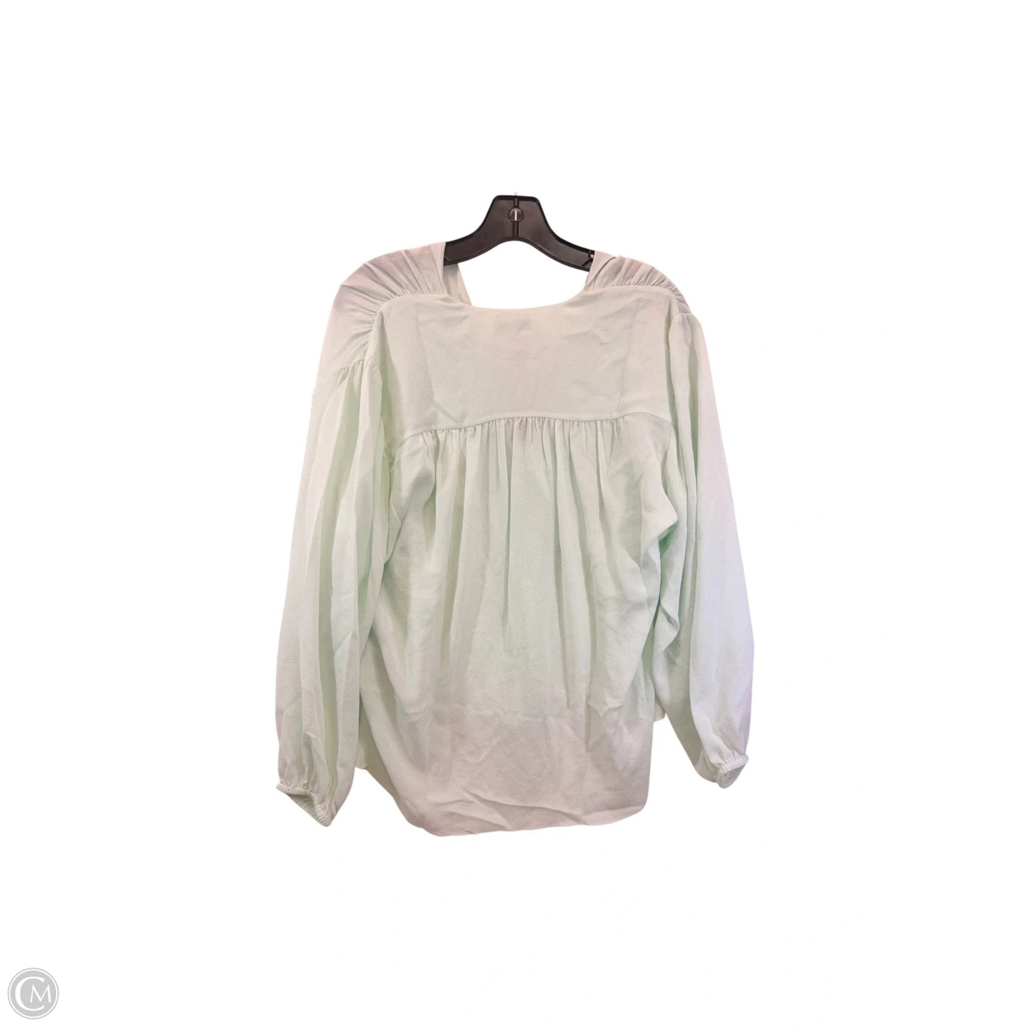 Top Long Sleeve By Vince In Green, Size: M