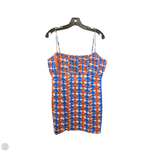 Dress Casual Short By Maeve In Blue & Brown, Size: L