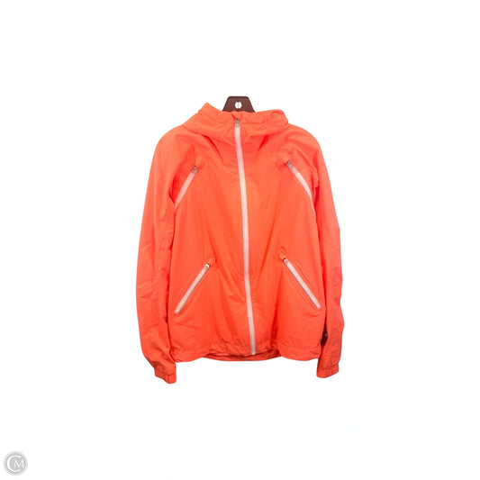 Athletic Jacket By Lululemon In Orange, Size: 8