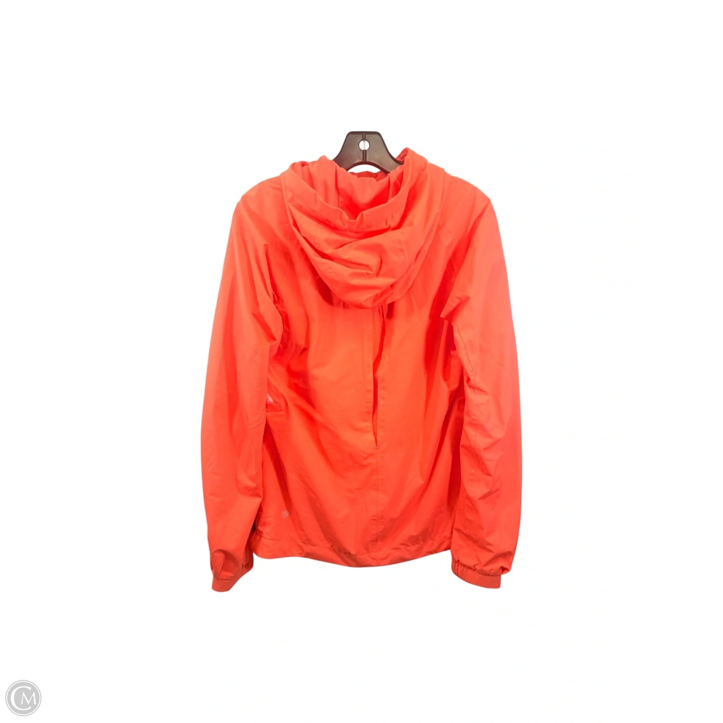 Athletic Jacket By Lululemon In Orange, Size: 8