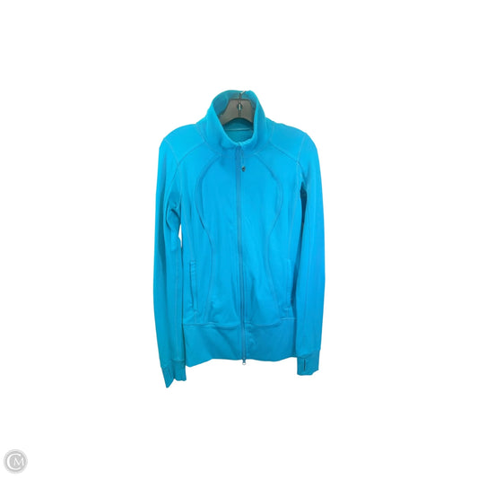 Athletic Jacket By Lululemon In Blue, Size: 6