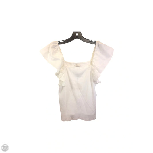 Top Short Sleeve By A New Day In Cream, Size: Xl