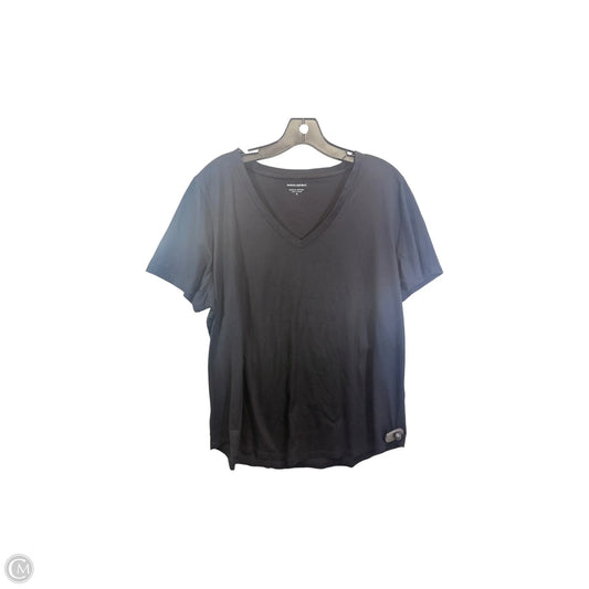 Top Short Sleeve Basic By Banana Republic In Black, Size: Xl