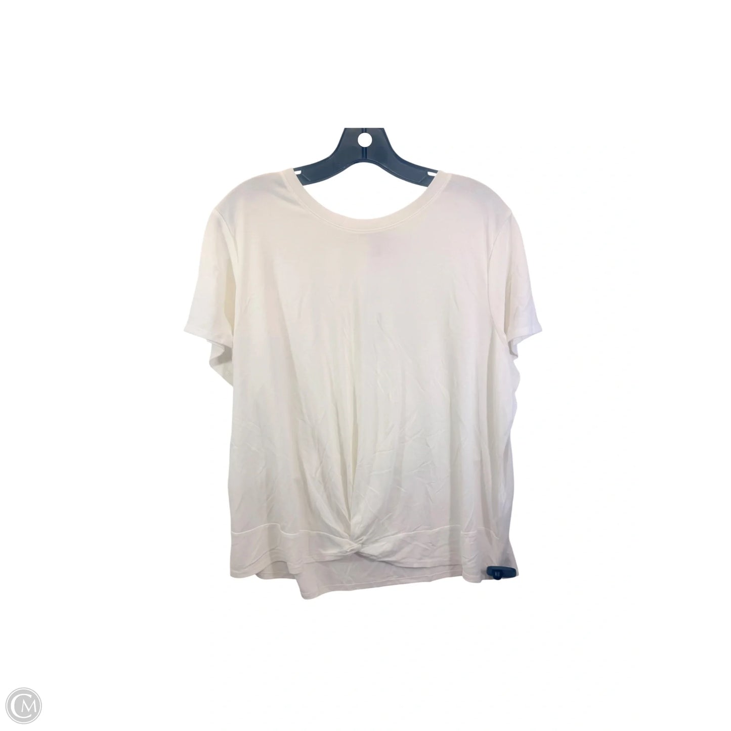Top Short Sleeve Basic By Banana Republic In Cream, Size: Xl