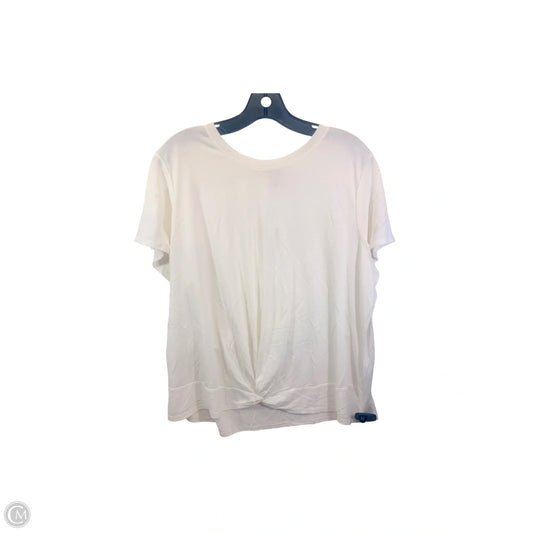 Top Short Sleeve Basic By Banana Republic In Cream, Size: Xl