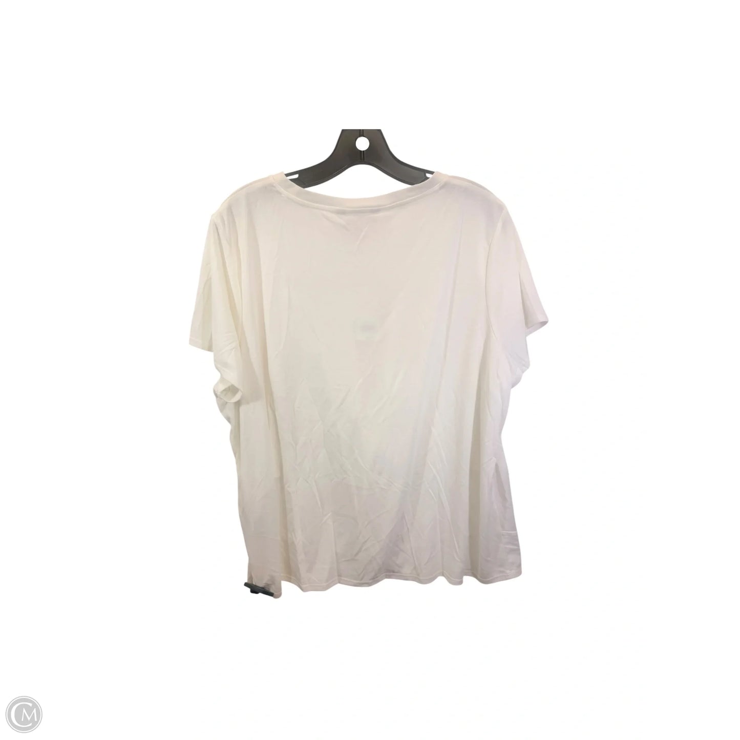 Top Short Sleeve Basic By Banana Republic In Cream, Size: Xl