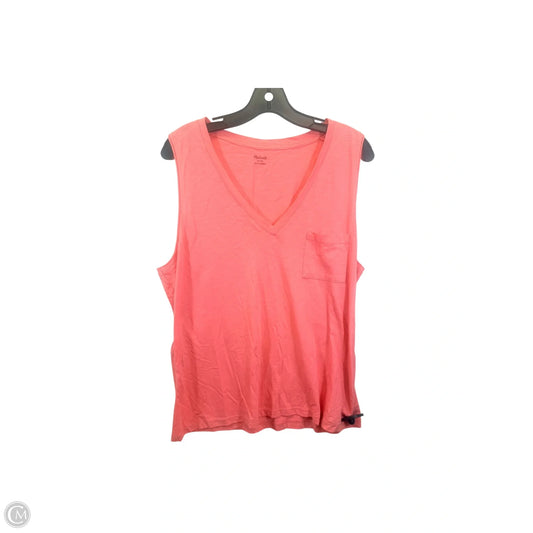 Tank Top By Madewell In Pink, Size: Xl