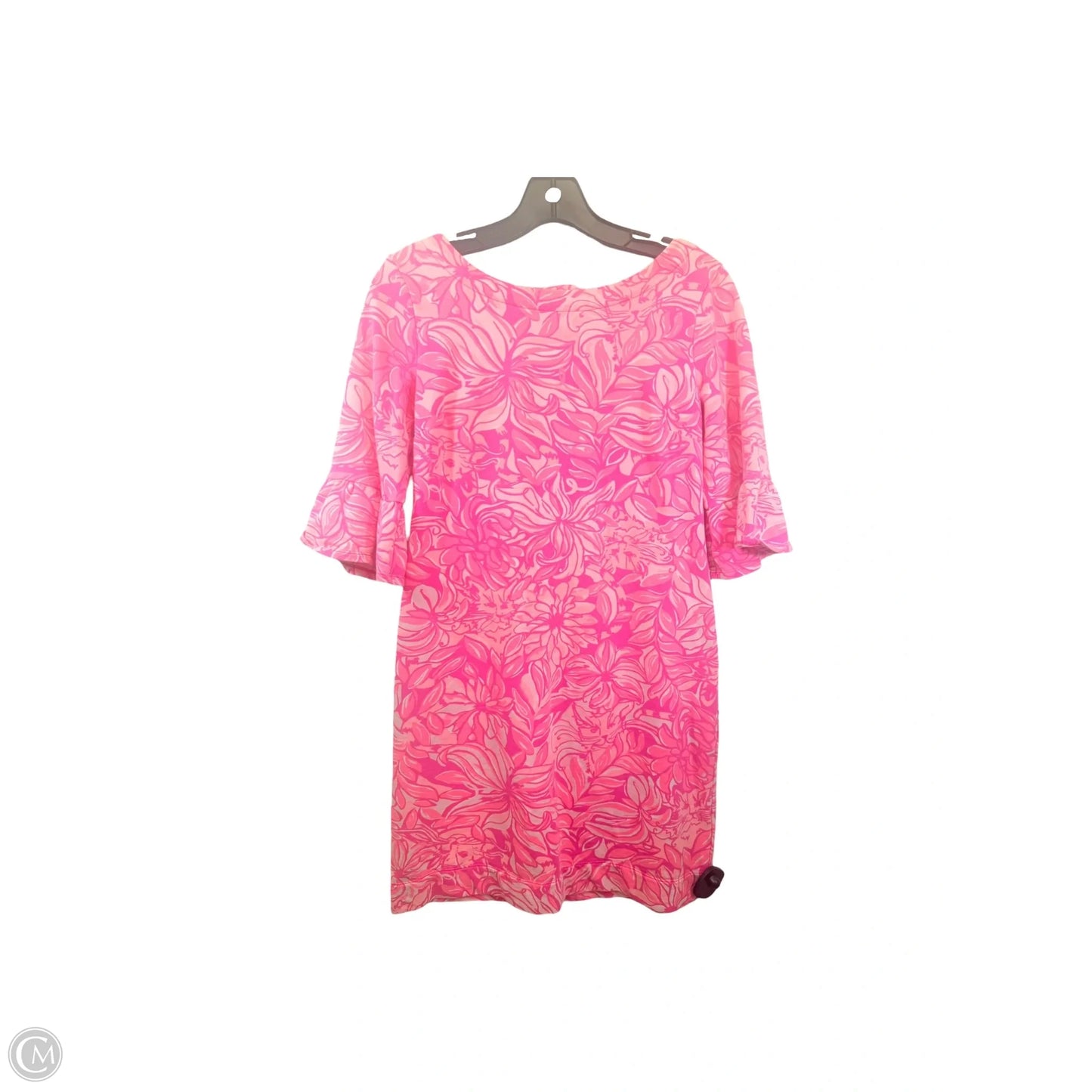 Dress Designer By Lilly Pulitzer In Pink & White, Size: S