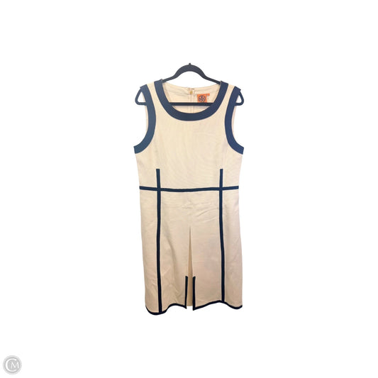 Dress Designer By Tory Burch In Blue & Cream, Size: Xl