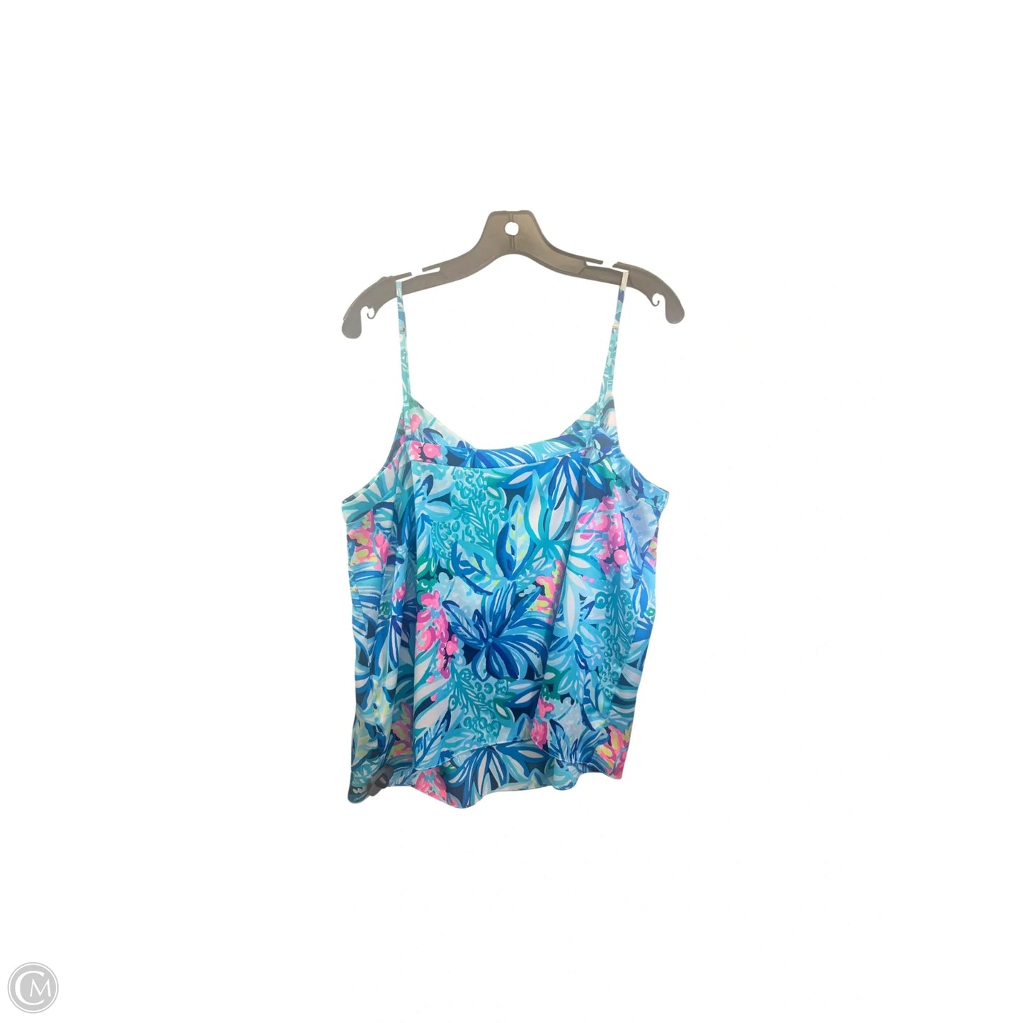 Top Sleeveless Designer By Lilly Pulitzer In Black & Blue, Size: Xl