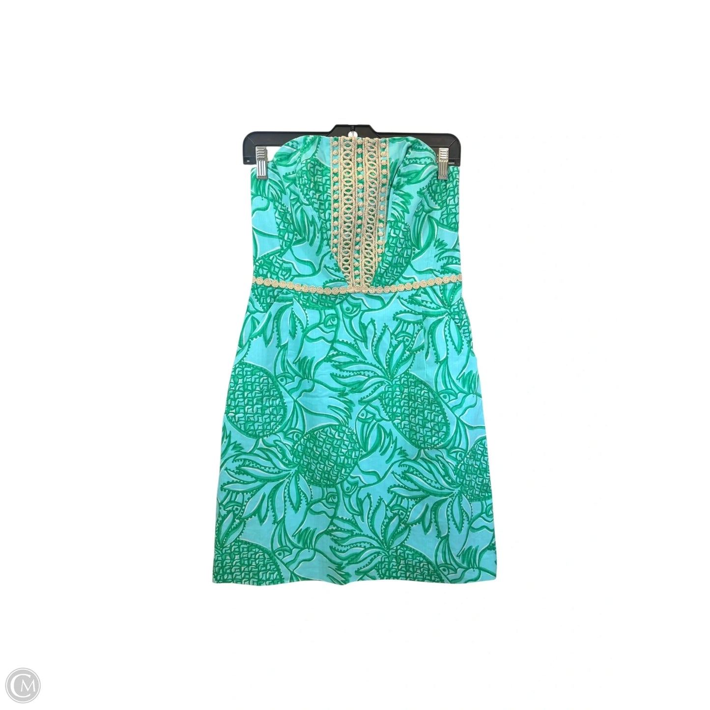 Dress Designer By Lilly Pulitzer In Blue & Green, Size: 4