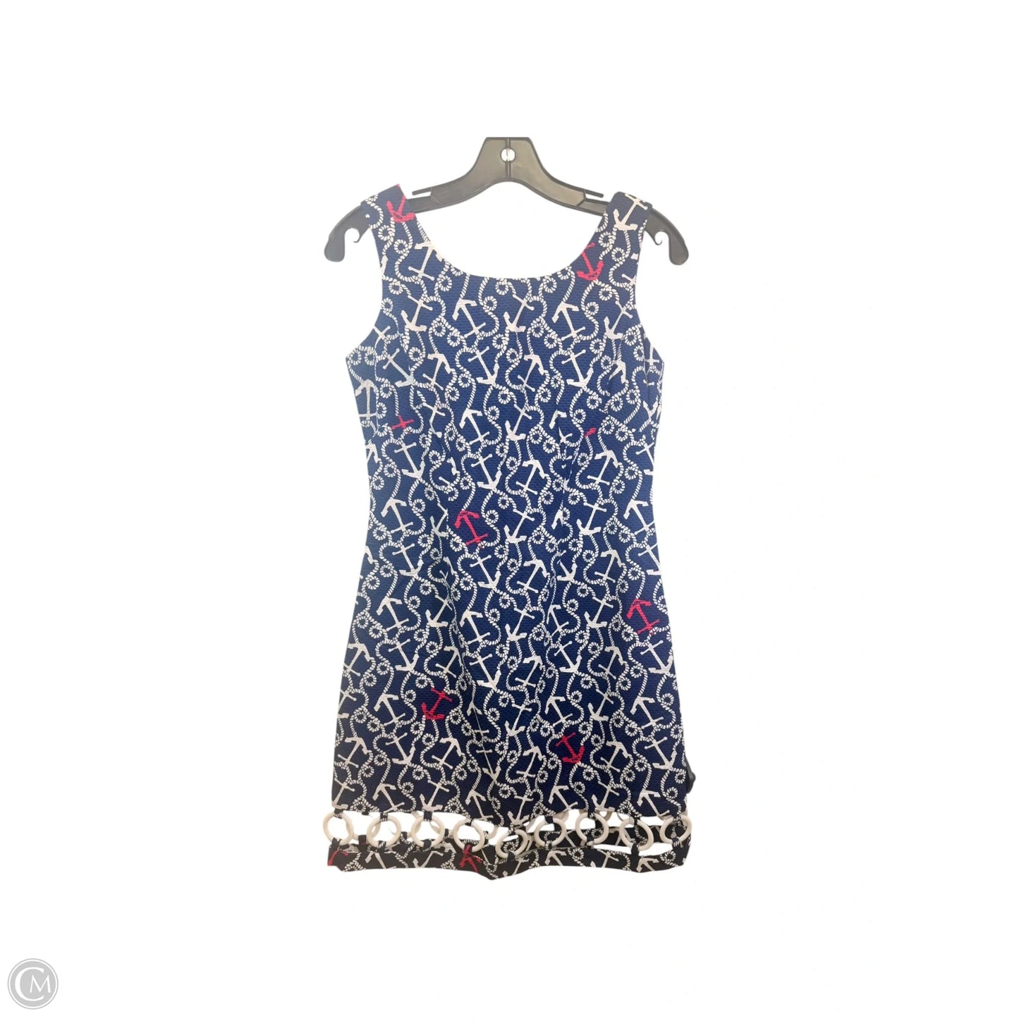 Dress Designer By Lilly Pulitzer In Blue & White, Size: 0