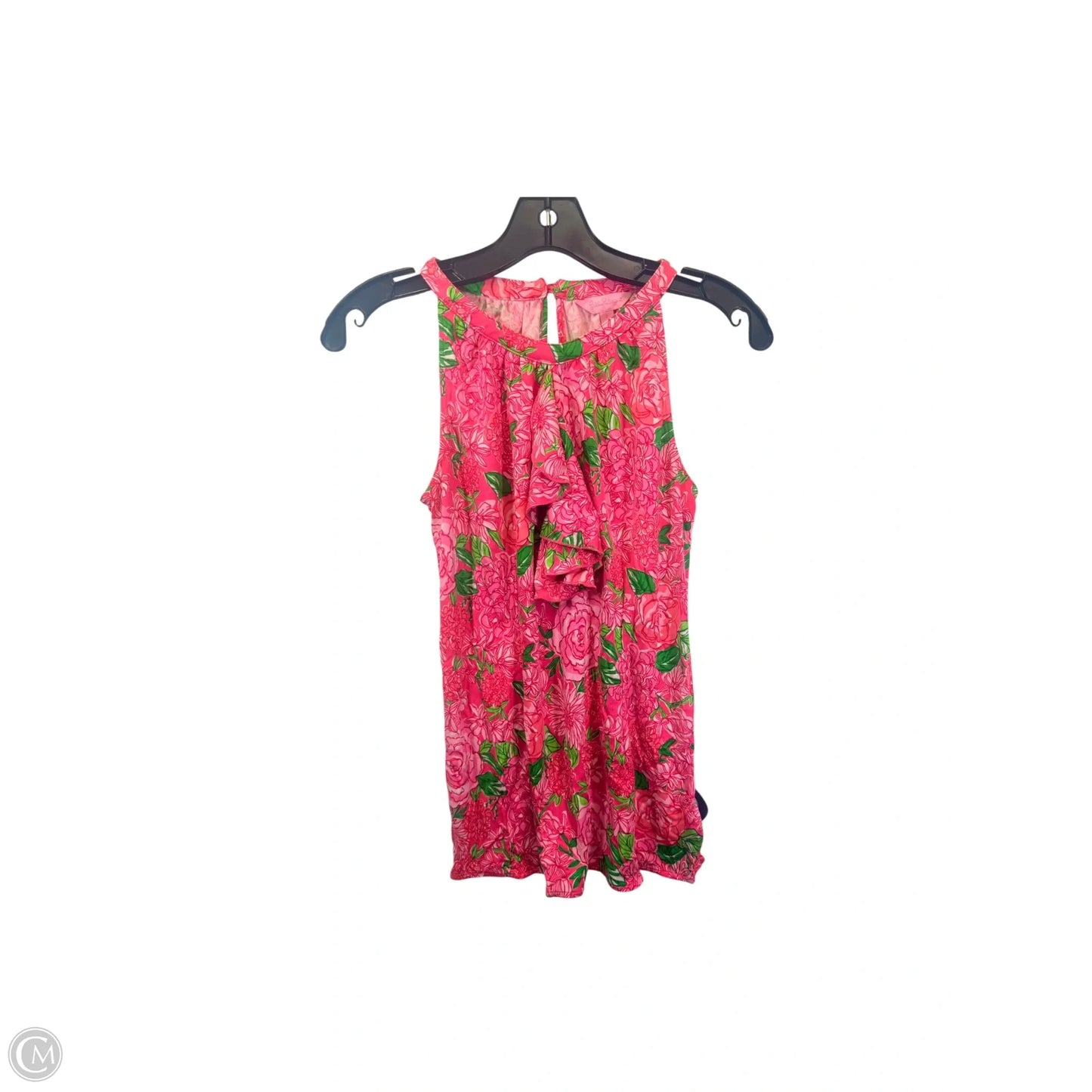 Top Sleeveless Designer By Lilly Pulitzer In Floral Print, Size: 0