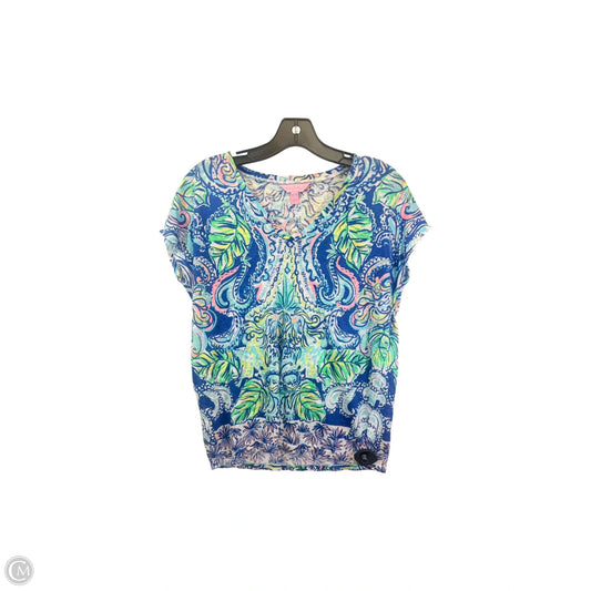 Top Short Sleeve Designer By Lilly Pulitzer In Multi-colored, Size: Xxs