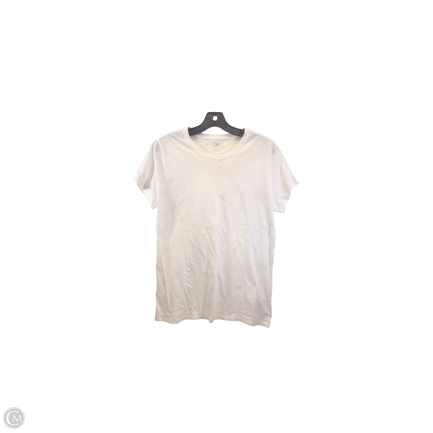 Top Short Sleeve Basic By Gap In White, Size: L