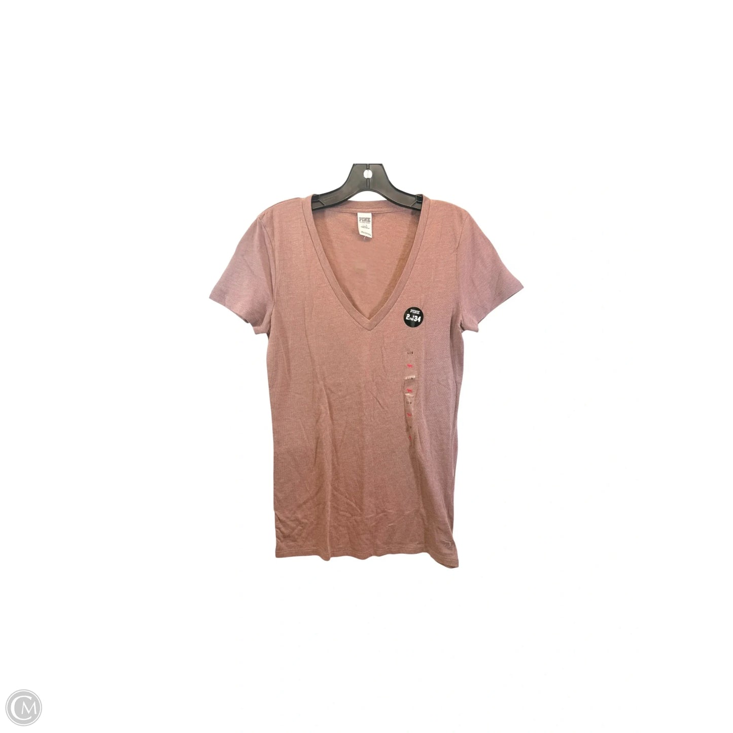 Top Short Sleeve Basic By Victorias Secret In Brown, Size: L