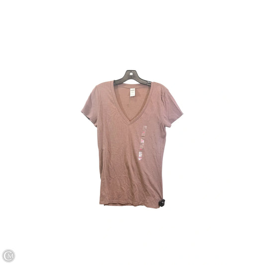 Top Short Sleeve Basic By Victorias Secret In Brown, Size: L