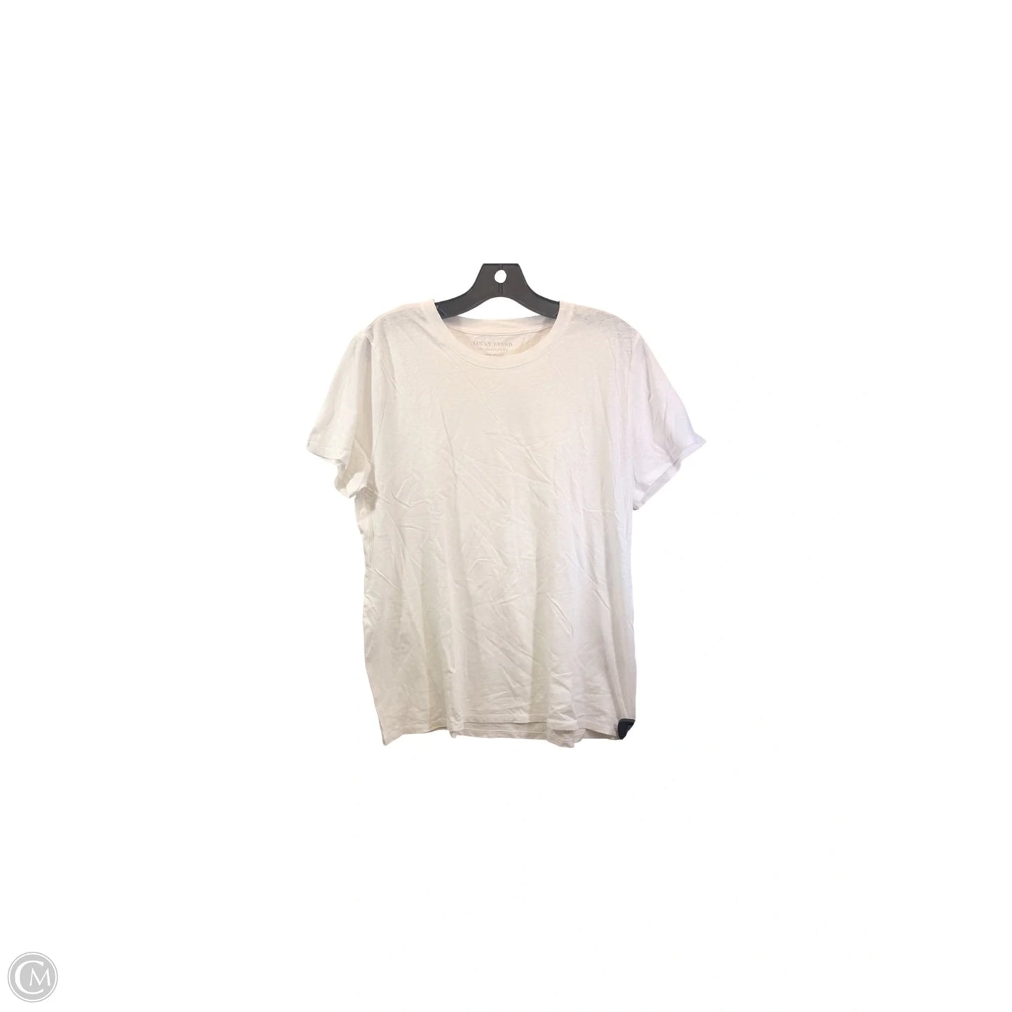 Top Short Sleeve Basic By Lucky Brand In White, Size: Xl