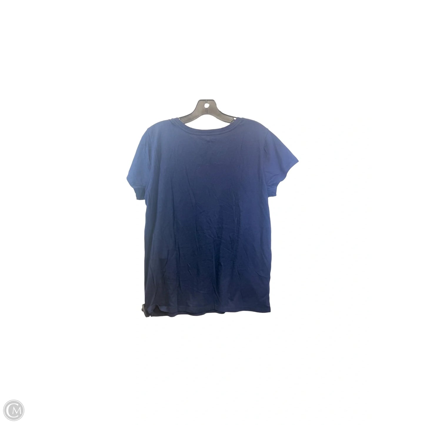 Top Short Sleeve By Gap In Navy, Size: L