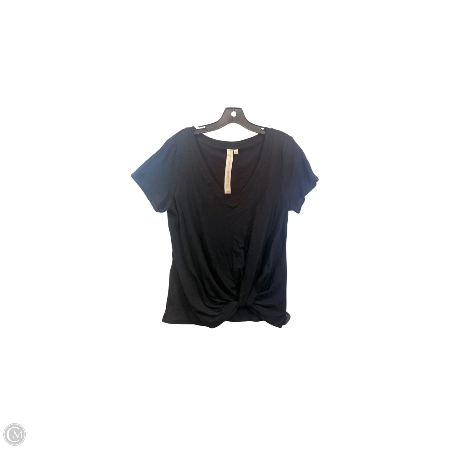 Top Short Sleeve Basic By Allison Joy In Black, Size: M