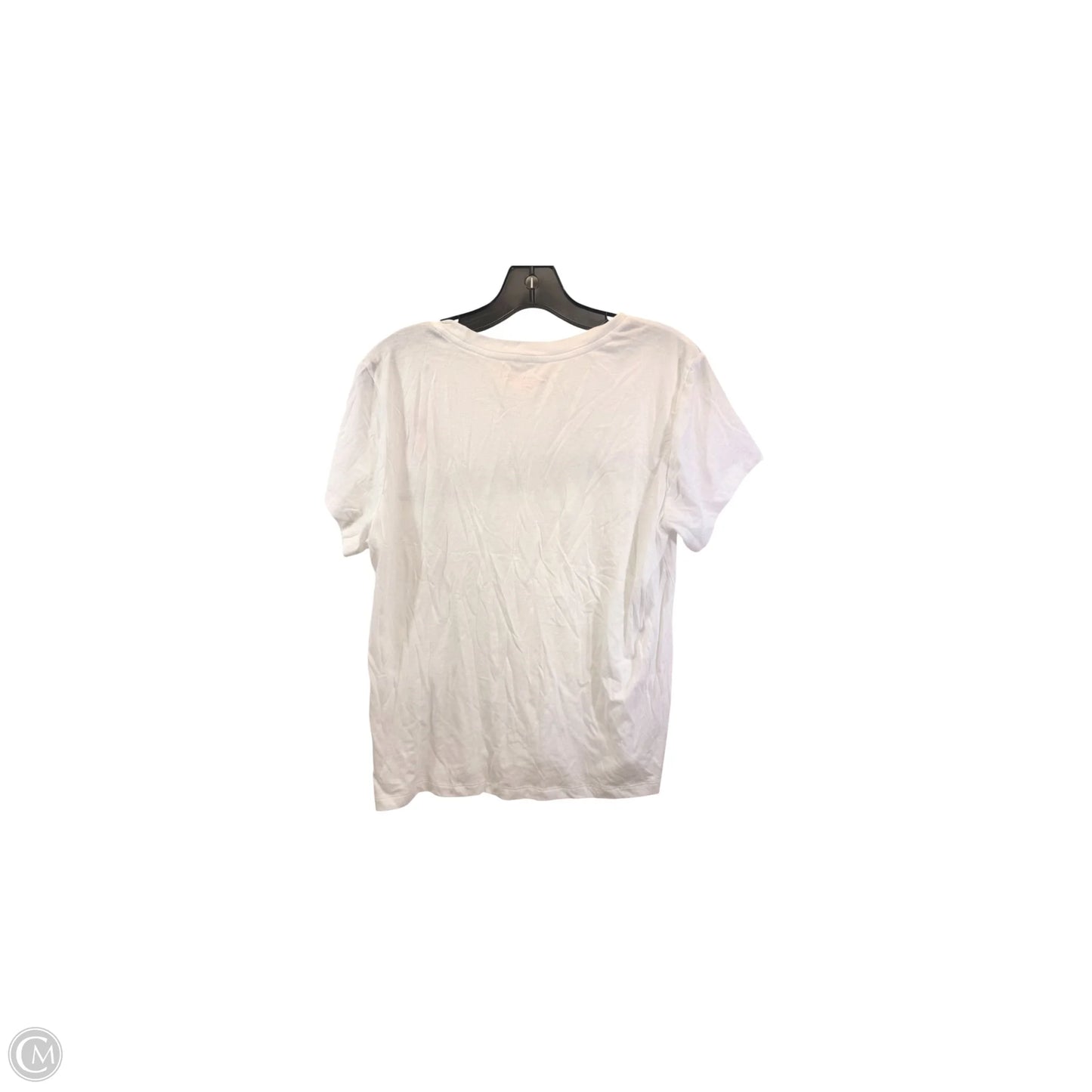 Top Short Sleeve Basic By Victorias Secret In Black & White, Size: L