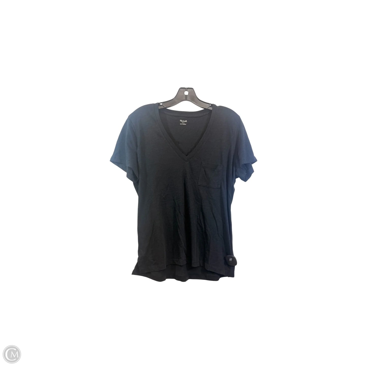 Top Short Sleeve Basic By Madewell In Black, Size: L