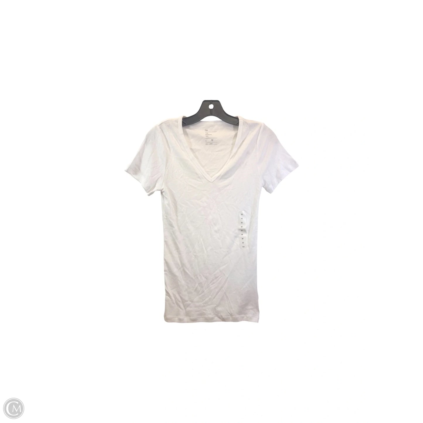Top Short Sleeve Basic By Gap In White, Size: M