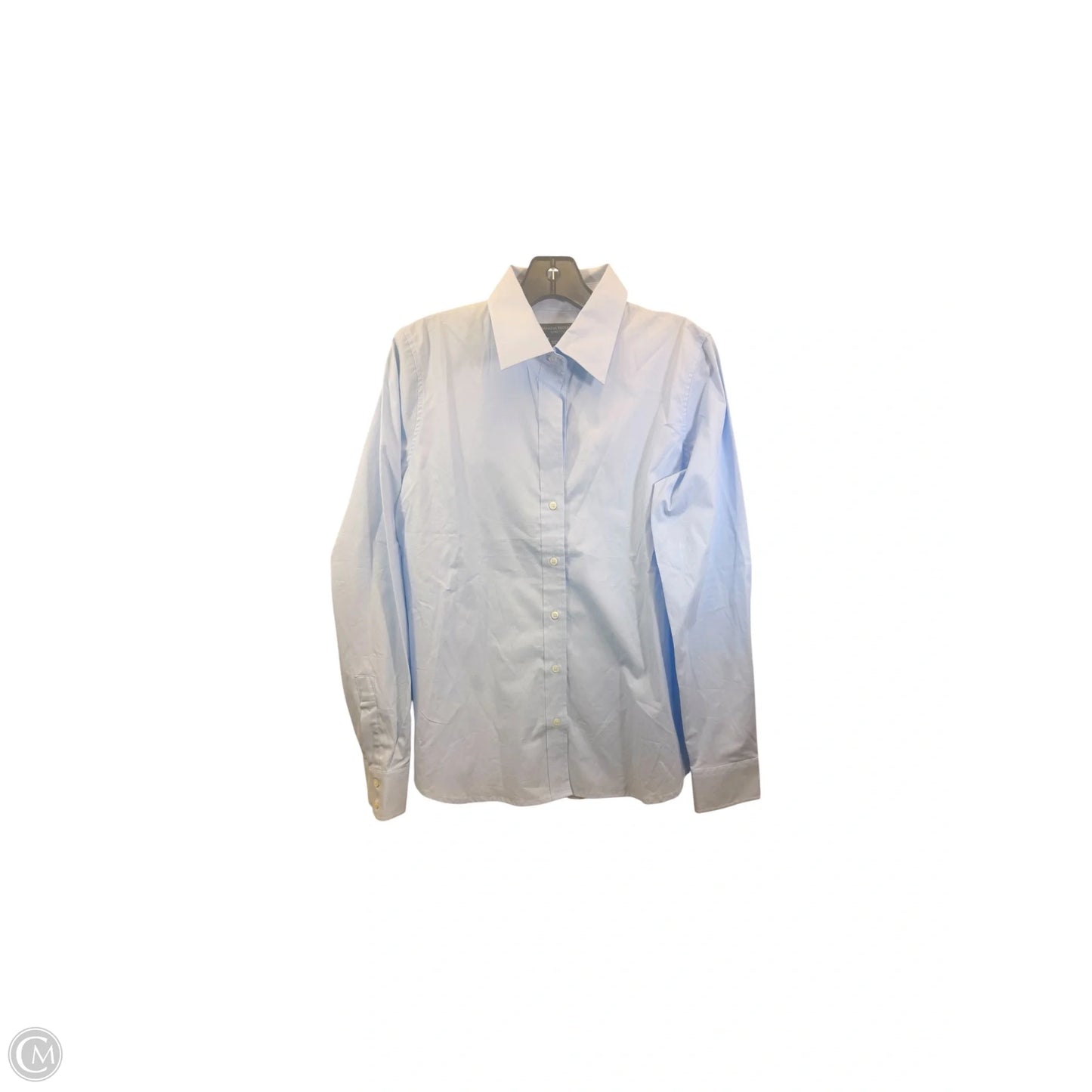 Top Long Sleeve By Banana Republic In Blue, Size: M