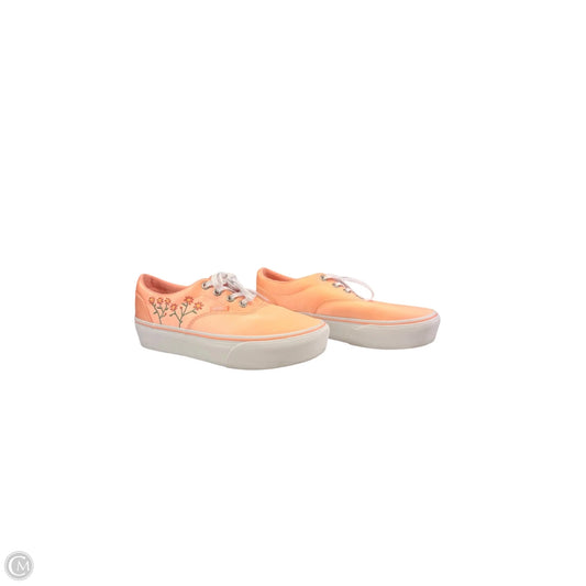 Shoes Sneakers Platform By Vans In Peach, Size: 7