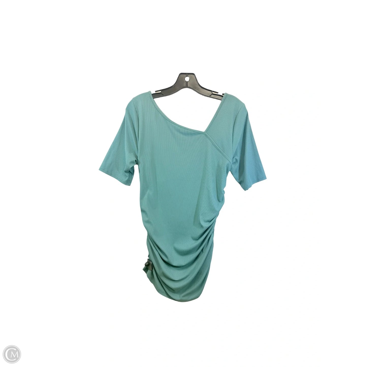 Top Short Sleeve By Nine West In Green, Size: L