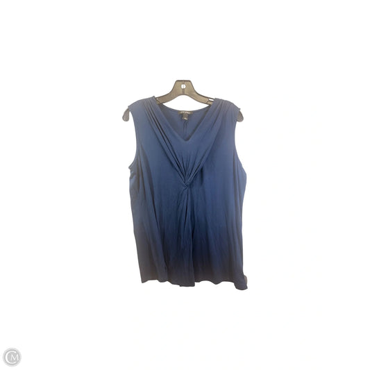 Top Sleeveless By Roz And Ali In Navy, Size: L