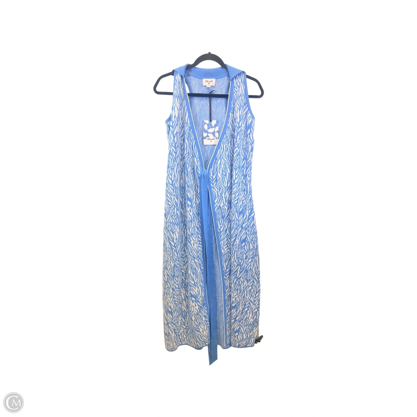 Dress Designer By Diane Von Furstenberg In Blue & White, Size: Xs