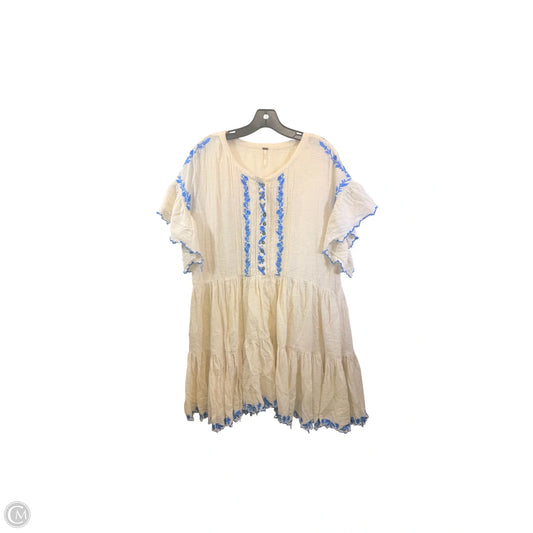 Dress Casual Short By Free People In Blue & Cream, Size: L