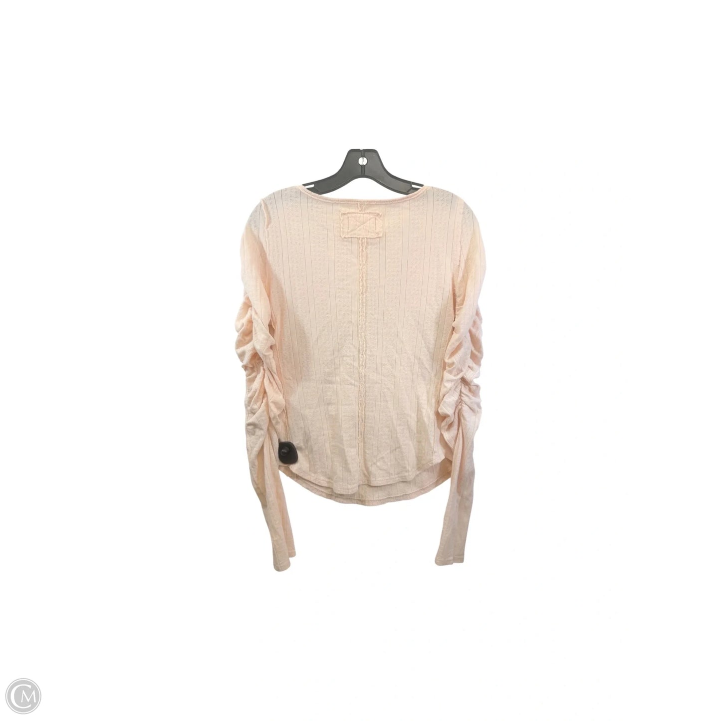 Top Long Sleeve By Free People In Peach, Size: M