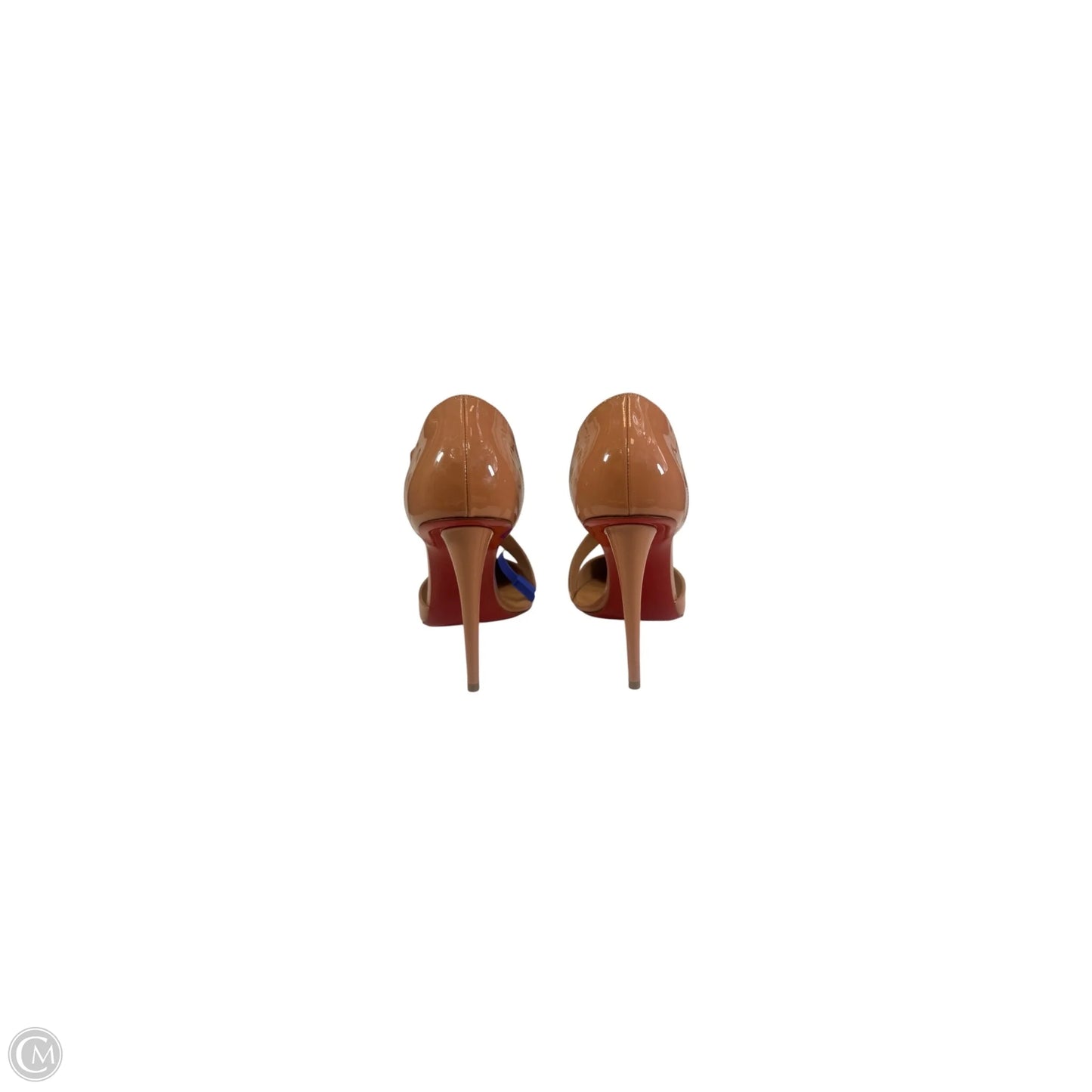 Shoes Luxury Designer By Christian Louboutin In Tan, Size: 9