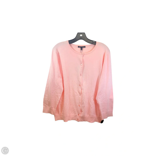 Cardigan By Cable And Gauge In Pink, Size: Xl